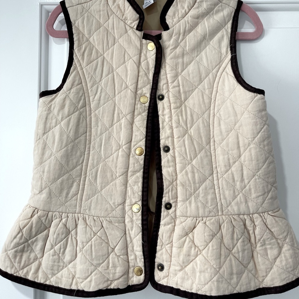Janie and Jack Quilted Peplum Vest